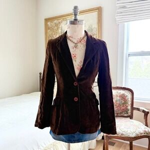 70s brown velvet blazer